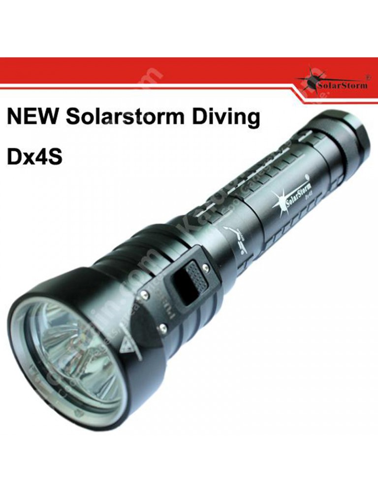 SolarStorm Dx4S 4 x XM-L U2 3-Mode 3200 Lumens Diving Flashlight